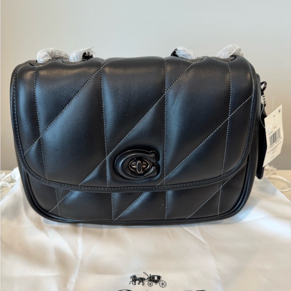 Coach Black Quilted Leather Bag